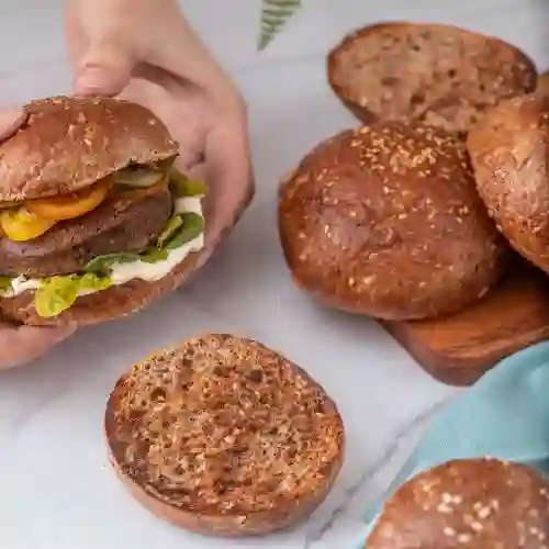 Pan De Hamburguesa Keto Y Vegano 11 Cm Diametro 6 Un Marca Tremus