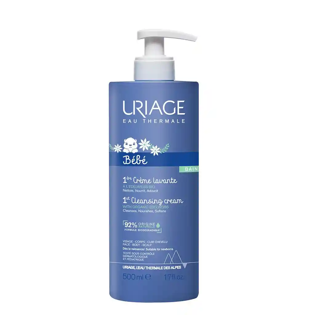 Crema Lavante Para Bebé Uriage 500ml