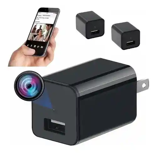 Pack X2 Mini Camaras Ocultas Cargador Cámara Espia Cámaras