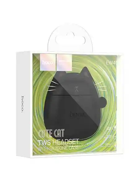 Audifonos Hoco Ew45 Con Funda De Gato Colores