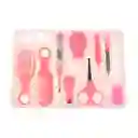 Set Cuidados Bebe 10 En 1 Manicure Peine Termometro Medicina (rosa)