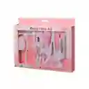 Set Cuidados Bebe 10 En 1 Manicure Peine Termometro Medicina (rosa)