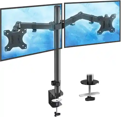 Soporte Base Para Monitor Doble Mesa Base Escritorio 13 - 27 Soporte Doble 2 Brazos Escritorio Monitor