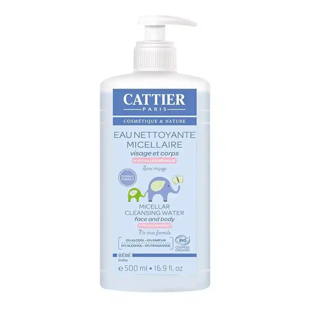 Agua Limpiadora Micelar Orgánica Cattier 500ml