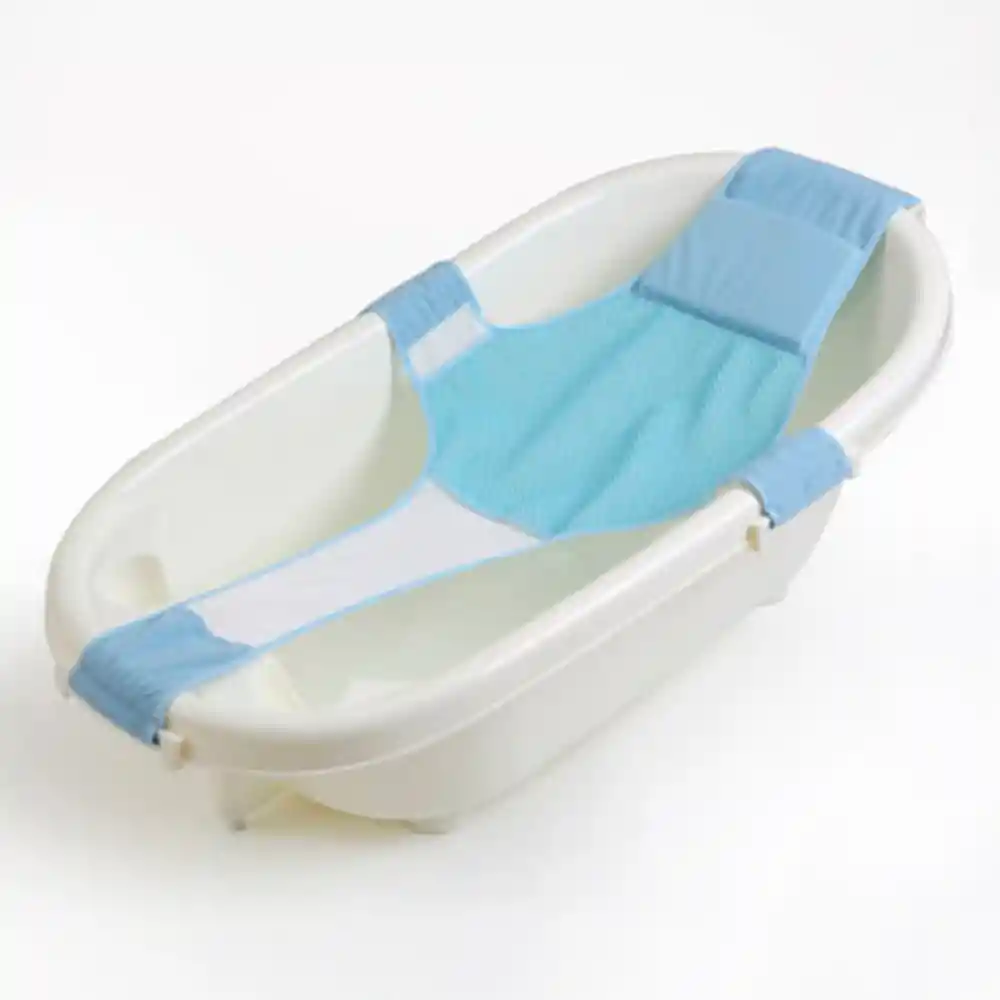 Hamaca Malla Para Bañera Tina De Bebe 4 Puntas (celeste)