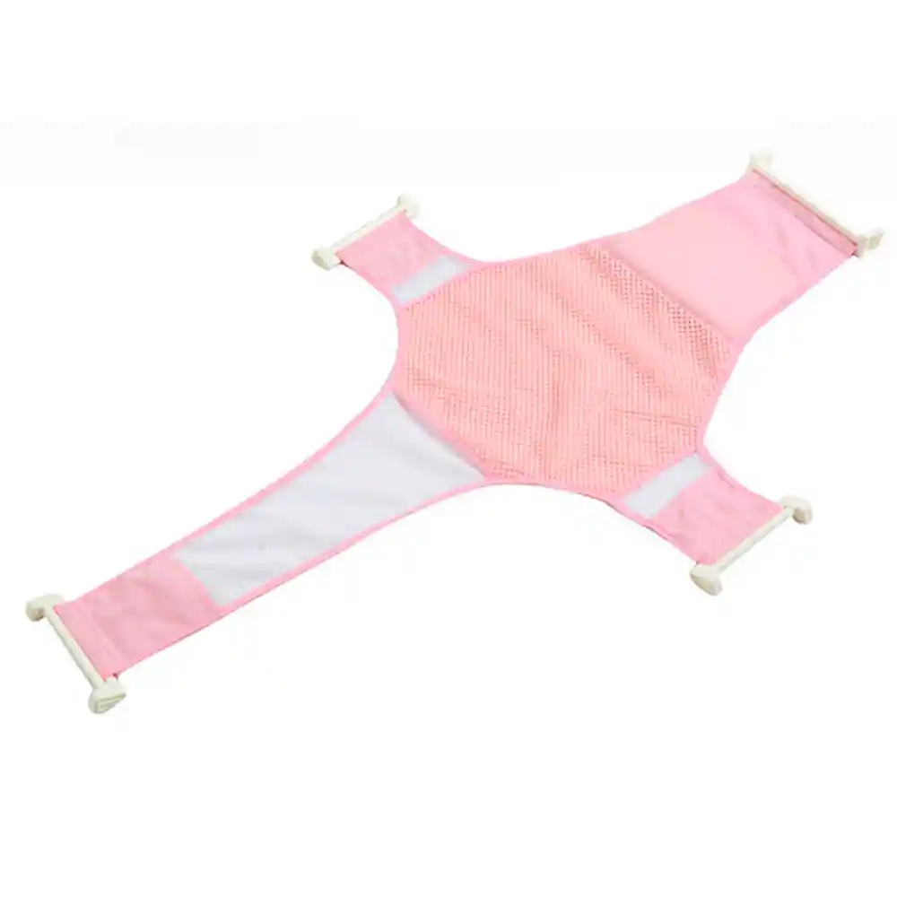 Hamaca Malla Para Bañera Tina De Bebe 4 Puntas (rosa)