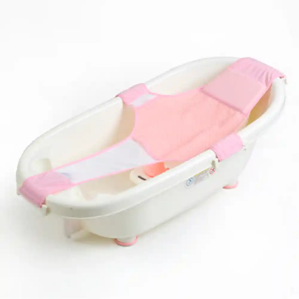 Hamaca Malla Para Bañera Tina De Bebe 4 Puntas (rosa)
