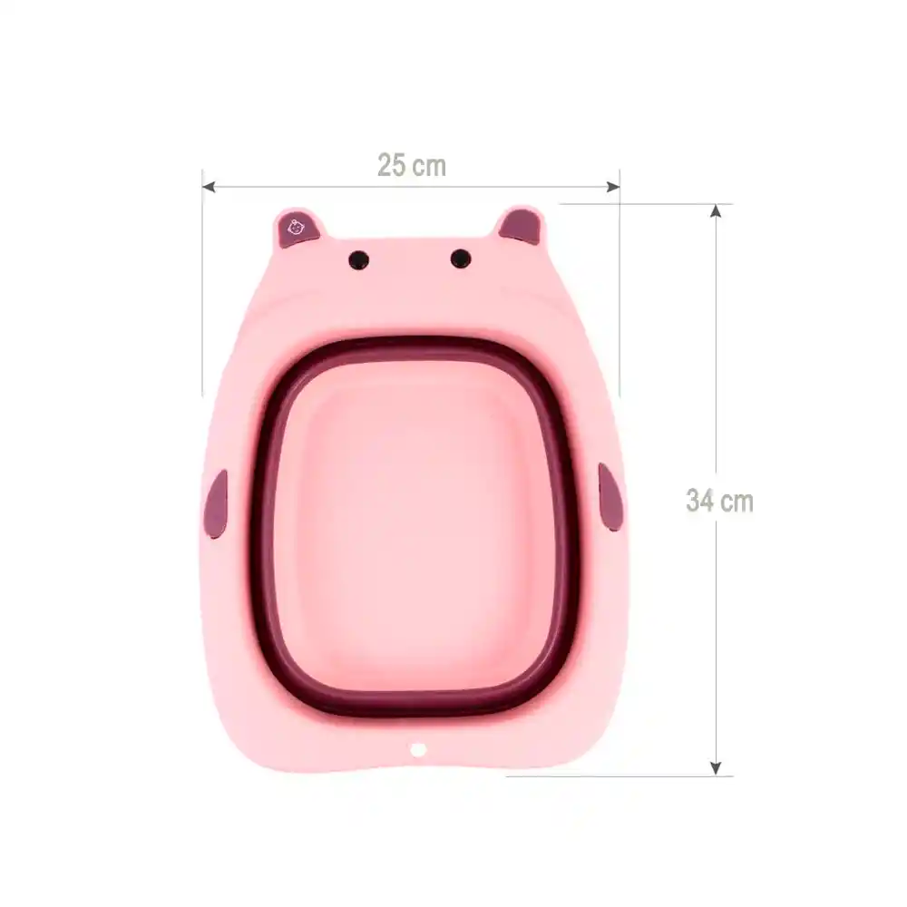 Tina Portátil Plegable Mini Bañera Lavabo Para Bebe (rosa)