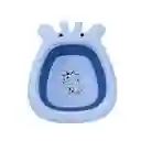 Tina Portátil Plegable Mini Bañera Lavabo Para Bebe (jirafa Celeste)