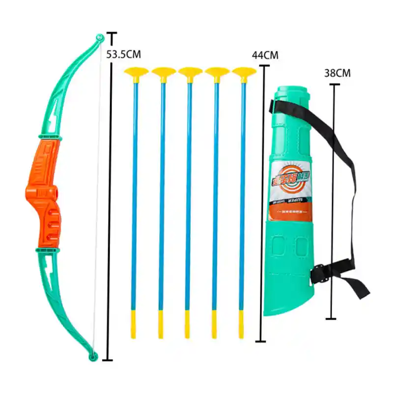 Set Arco Y 5 Flechas Juego De Tiro Para Niños Juguete