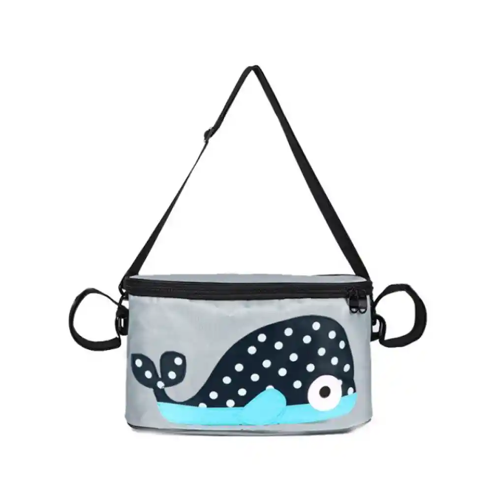 Pañalera Organizador Para Cochecito De Bebé Mochila Bolso (ballena Azul)