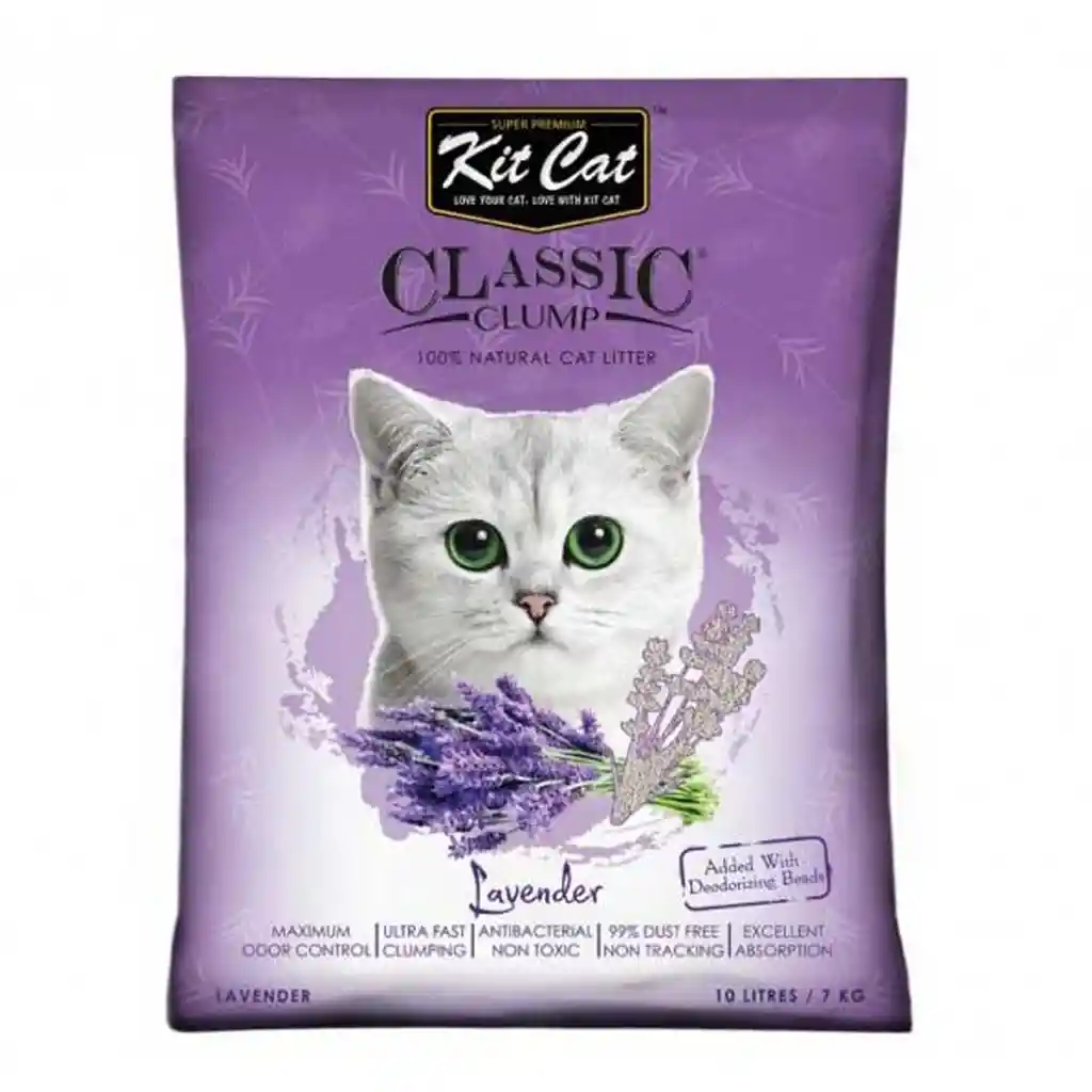 Kit Cat - Arena Para Gatos Lavanda 7 Kg