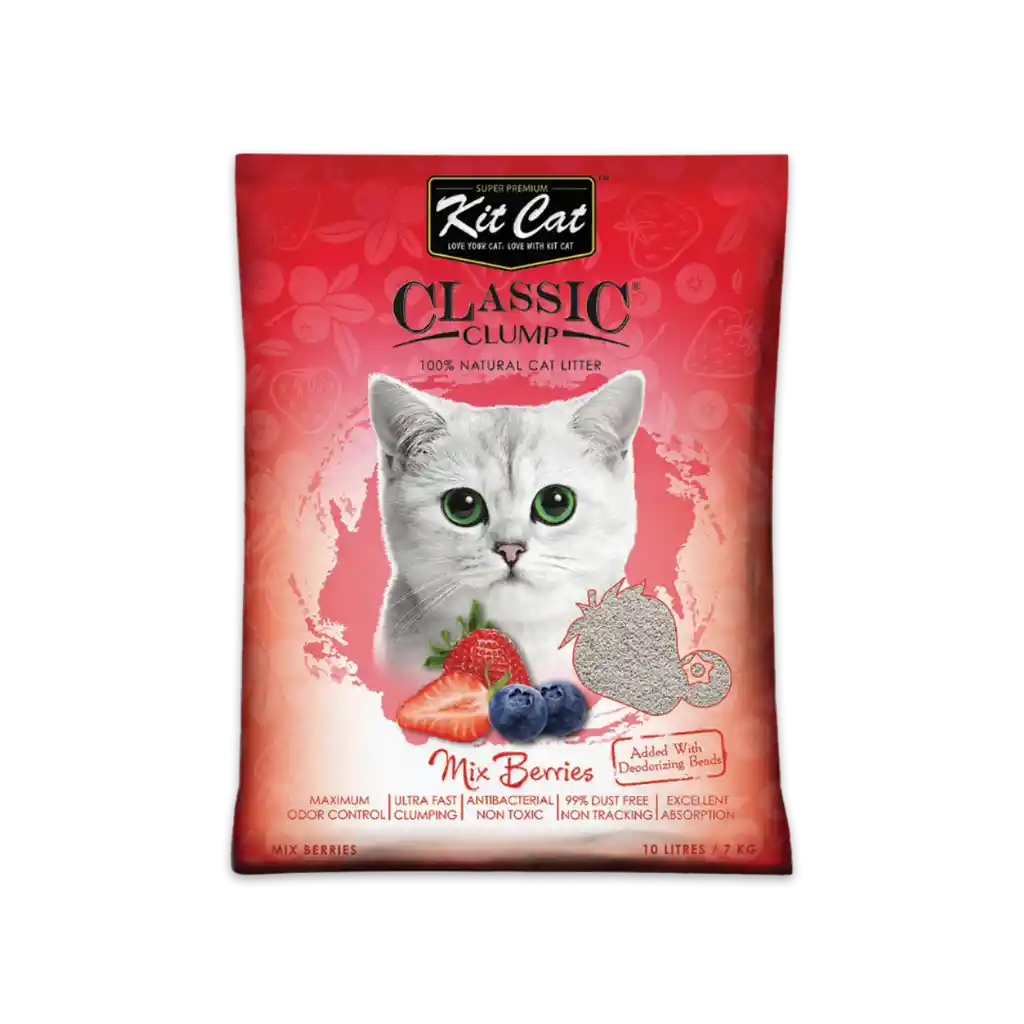 Kit Cat - Arena Para Gatos Frutos Rojos 7 Kg