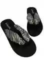 Sandalias Mujer Estampado Zebra Talla 36