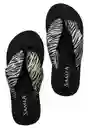 Sandalias Mujer Estampado Zebra Talla 36