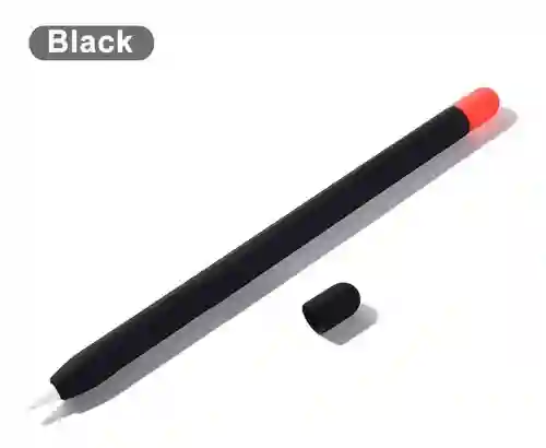 Funda Para Apple Pencil De Silicona Resitente Y Duradera Color Negro