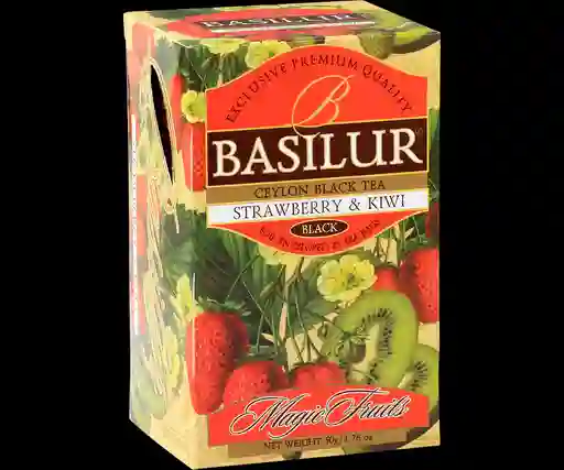 Te Black Basilur - Magic Fruits Strawberry & Kiwi