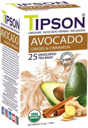 Organic Avocado Herbal Infusions - Tipson Avocado Ginger & Cinnamon