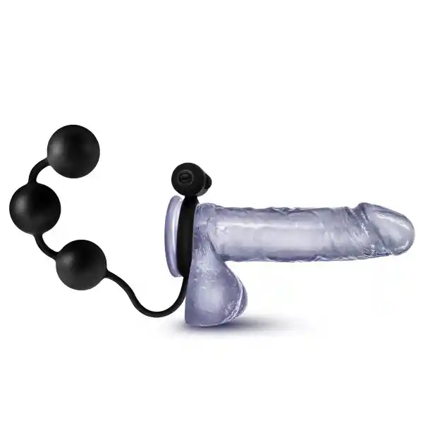 Anillo Vibrador Con Bolas Anales – Adventures Platinum