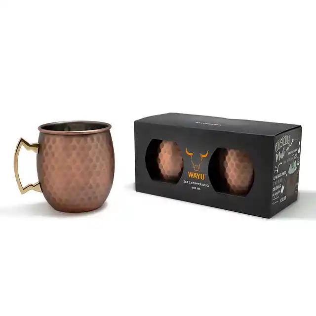 Set De 2 Mugs De Cobre Wayu