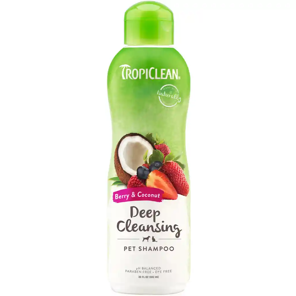 Tropiclean, Shampoo Limpieza Profunda, Berries Y Coco (dog Cat) (592 Ml)