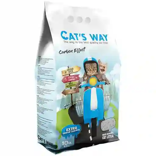 Arena Sanitaria Cat's Way Presentación - 15 Kg, Aroma - Carbón