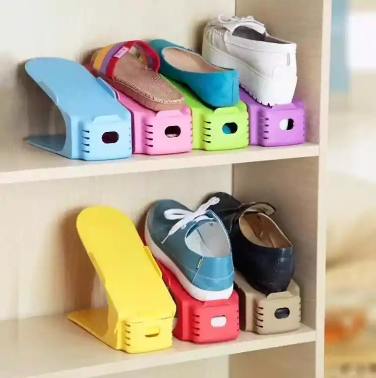 Organizador De Zapatos Optimiza Espacio Ajustable De 4 Pcs