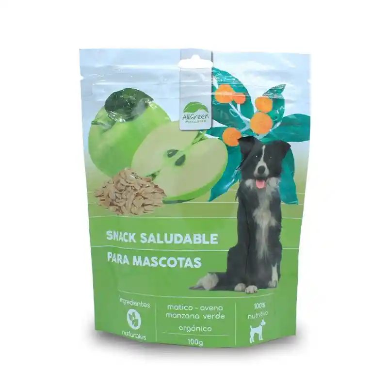 Snack Perros Allgreen Matico Manzana 100gr