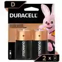 Pack 2 Pilas Duracell D Alcalina