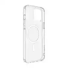 Carcasa Iphone 12 Magsafe Transparente + Lente De Camara Trasera Color/plateado