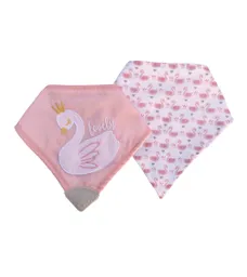 Set De Baberos Tipo Bandana Cisne