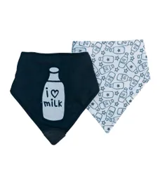 Set De Baberos Tipo Bandana Milk