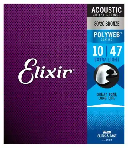 Elixir Bronze Polyweb Extra Light 10/47