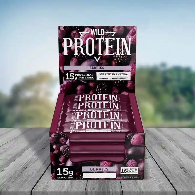 Barritas De Proteina - Wild Protein - 16u. Berries