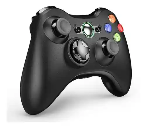 Control Joystick Inalámbrico Microsoft Xbox Mando Wireless Xbox 360 Black