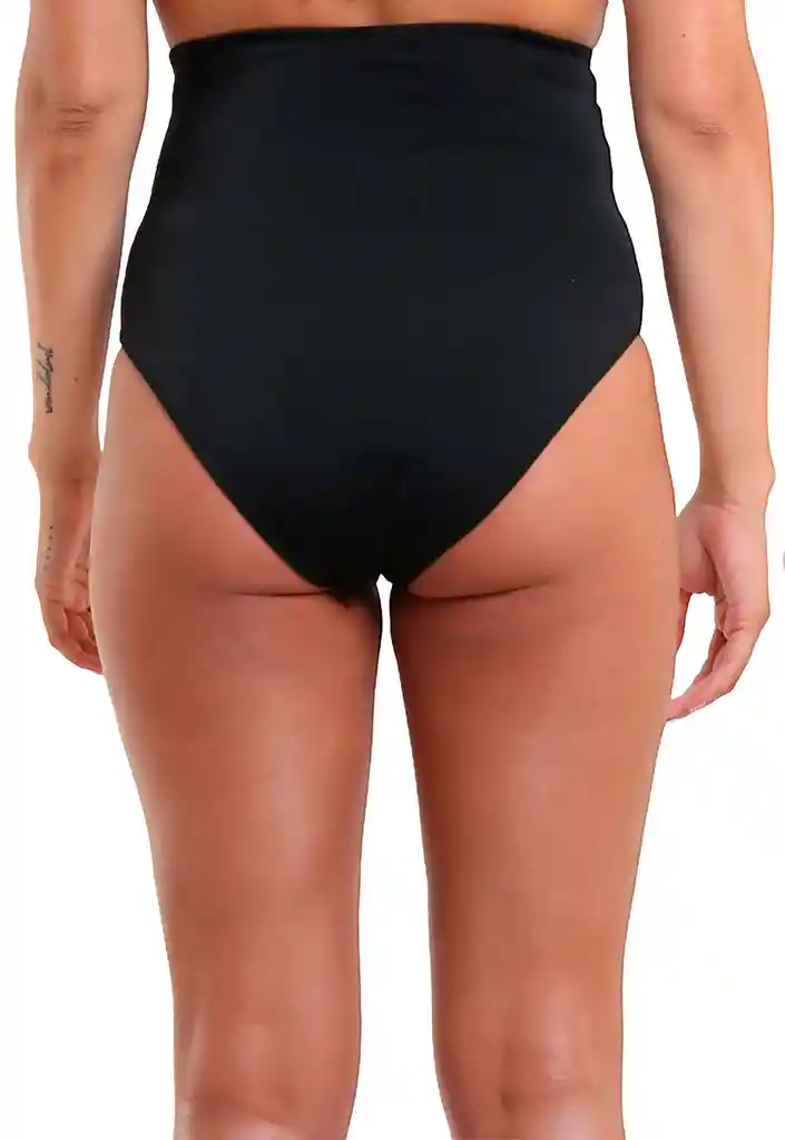 Bikini Calzón Tiro Alto Negro Talla S Samia