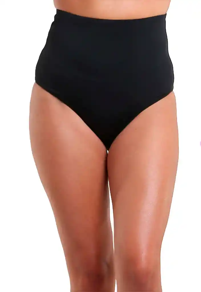 Bikini Calzón Tiro Alto Negro Talla S Samia