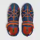 Sandalias Cintas Cruzadas Niño Azul Y Naranja Talla 29