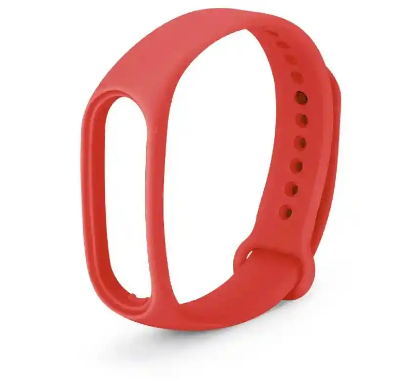 Correa Silicona Compatible Con Xiaomi Band 5/6/7 Rojo