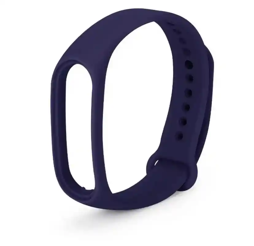 Correa Silicona Compatible Con Xiaomi Band 5/6/7 Azul Media Noche