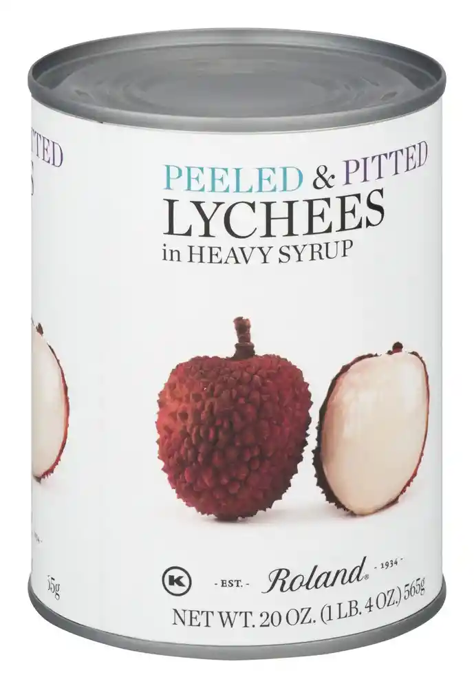 Peeled & Pitted Lychees In Heavy Syrup 20 Oz Roland
