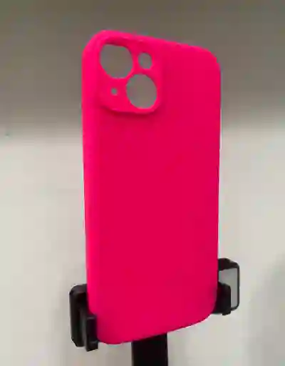 Carcasa Silicon Case Reforzada Para Iphone 14 Fucsia
