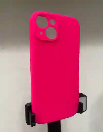 Carcasa Silicon Case Reforzada Para Iphone 14 Pro Max Fucsia