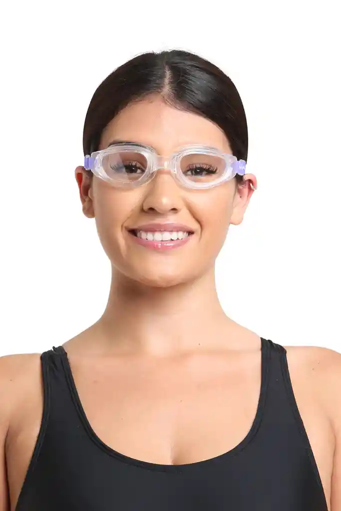 Lentes Para Natación Correa De Silicona Morado T. Único Samia