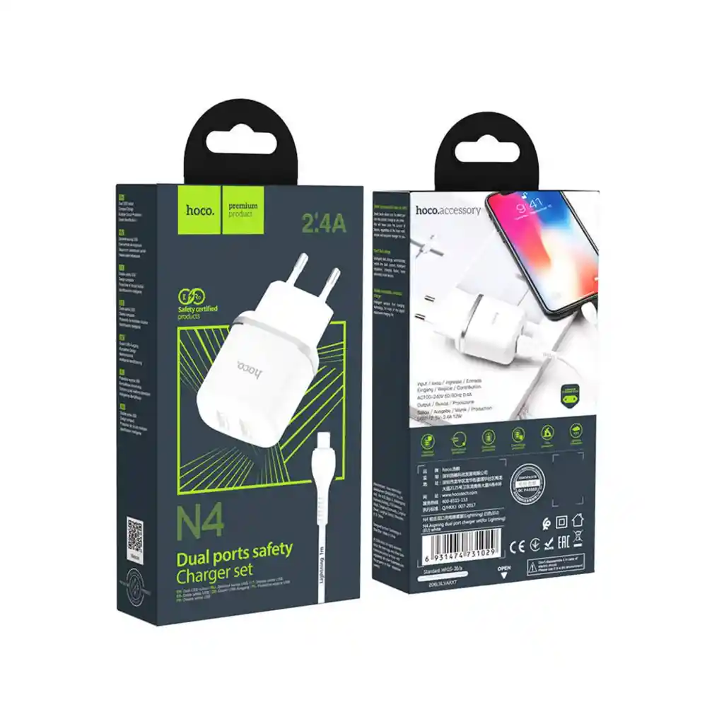 Cargador Para Iphone Carga 15w Carga Normal Certificado
