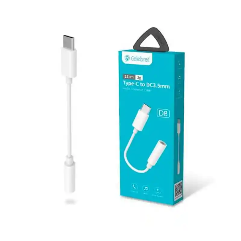 Adaptador Tipo C A 3.5mm Para Llamadas Y Musica