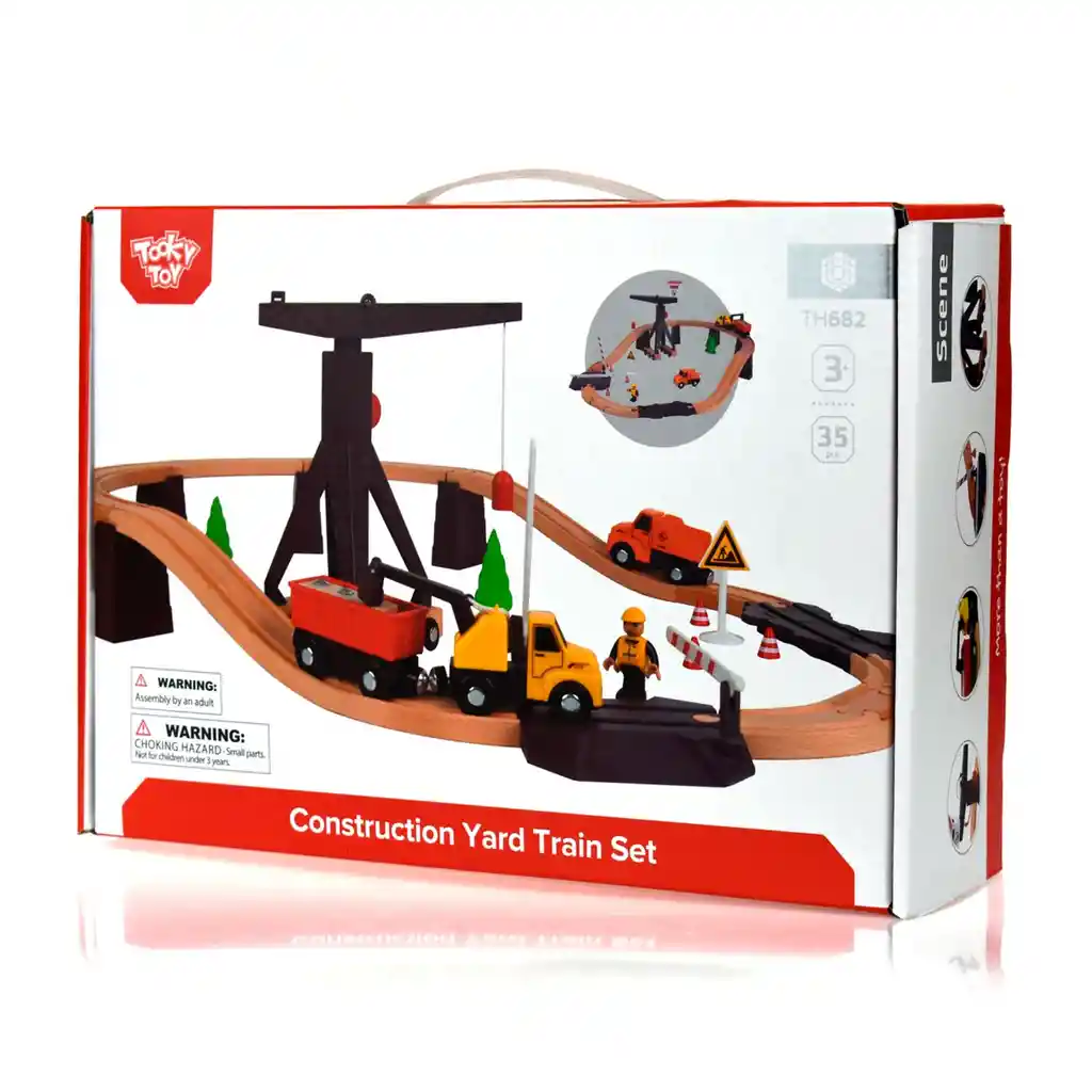 Tren De Construcción 35 Piezas Tooky Toy