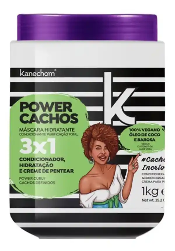 Mascara Acondicionadora 3 En 1 Powerd Curls 1kg Kanechom