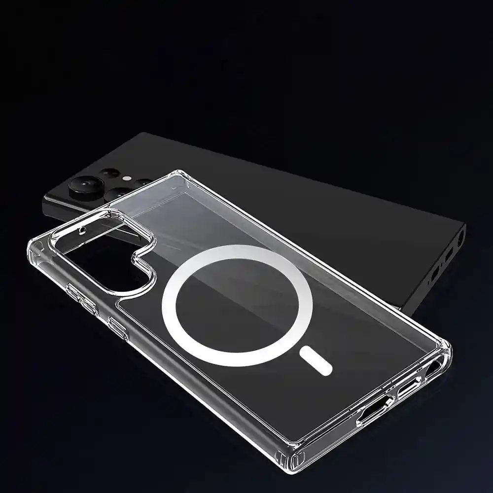 Cargador Magnetico Para Samung S23 Samsung + Carcasa Magsfae Transparente