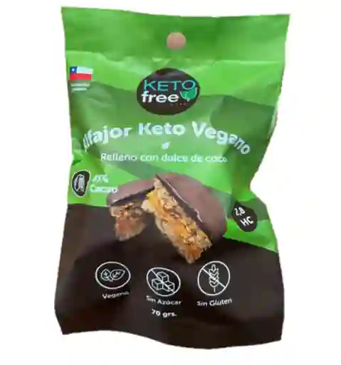 Keto Free - Alfajor Keto Manjar De Coco (vegano)